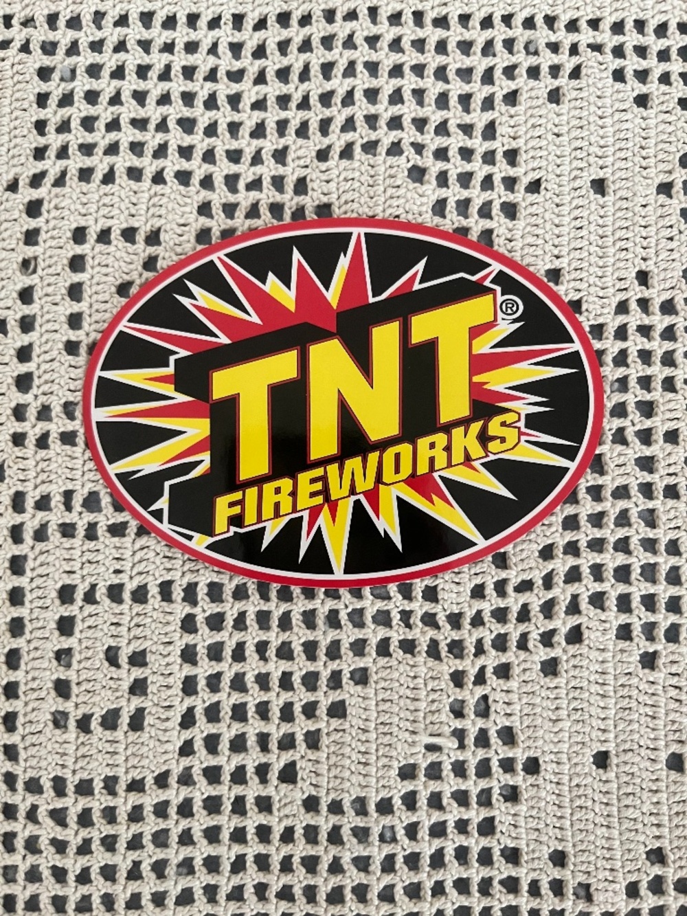 NEW TNT Fireworks decal sticker black, yellow, red & white